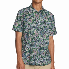Graphic Design RVCA Botanical Shirt - Garage Blue Office Supplies