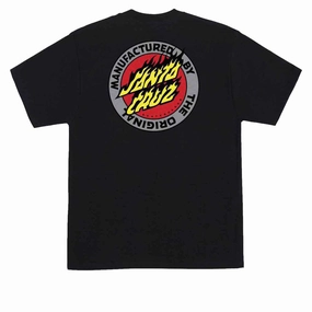 Graphic Design Santa Cruz Flamed MFG Dot T-Shirt - Black Ink Cartridges