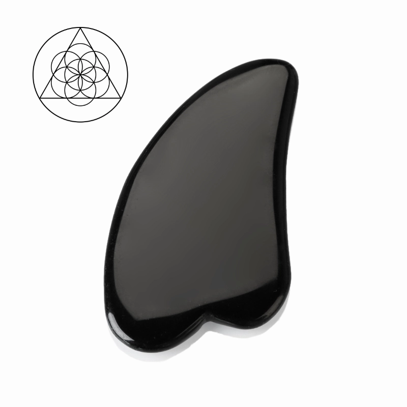 Guasha Massage Stone, Black Onyx (Guasha)