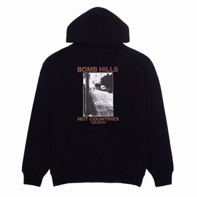 GX1000 Bomb Hills Not Countries Hoodie - Black/Brown Font High-Quality Clothing Seasonal Trends