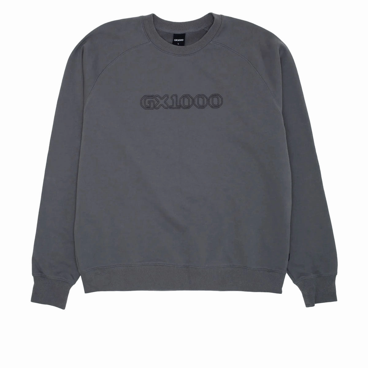 GX1000 OG Logo Crewneck Sweatshirt - Charcoal Bubble Wrap Style Tips