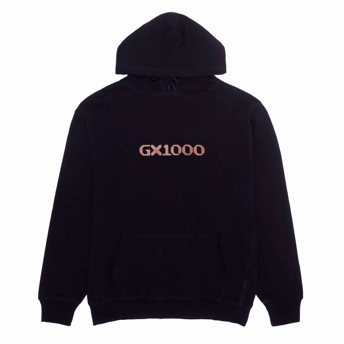 GX1000 OG Logo Hoodie - Black/Brown Font Scissors Cotton Clothing