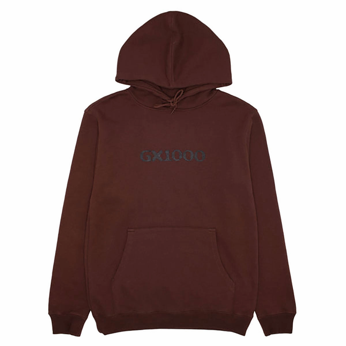 GX1000 OG Logo Hoodie - Brown/Black Font Labels Sports Apparel