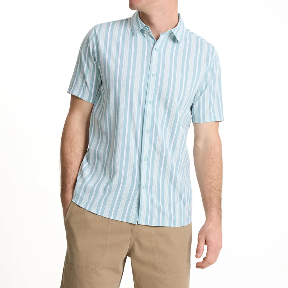 Hair Care Roark Bless Up Shirt - Stripe Dusty Blue Office Supplies