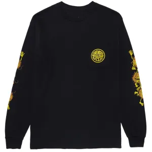 Hair Extensions Anti-Hero Grimple Long Sleeve Pocket T-Shirt - Black/Orange/Yellow/Black Lightweight Gear