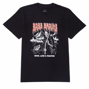 Hair Accessories Brixton Bass Brains Reaper T-Shirt - Black Fashion Basics