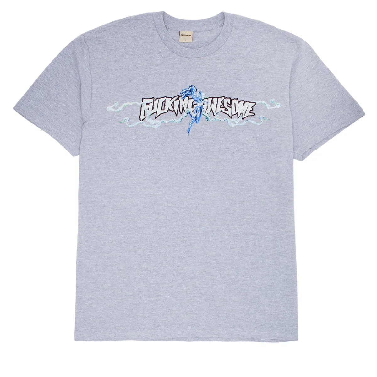 Handmade Fucking Awesome Baskin Ribbons T-Shirt - Heather Grey Fashion Blog