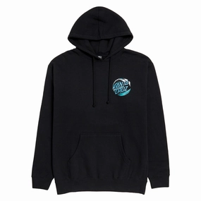 Handmade Santa Cruz Wave Dot Hoodie - Black Jewelry