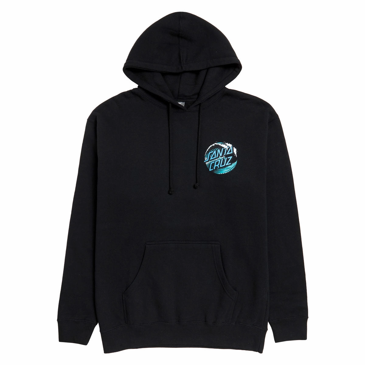 Handmade Santa Cruz Wave Dot Hoodie - Black Jewelry