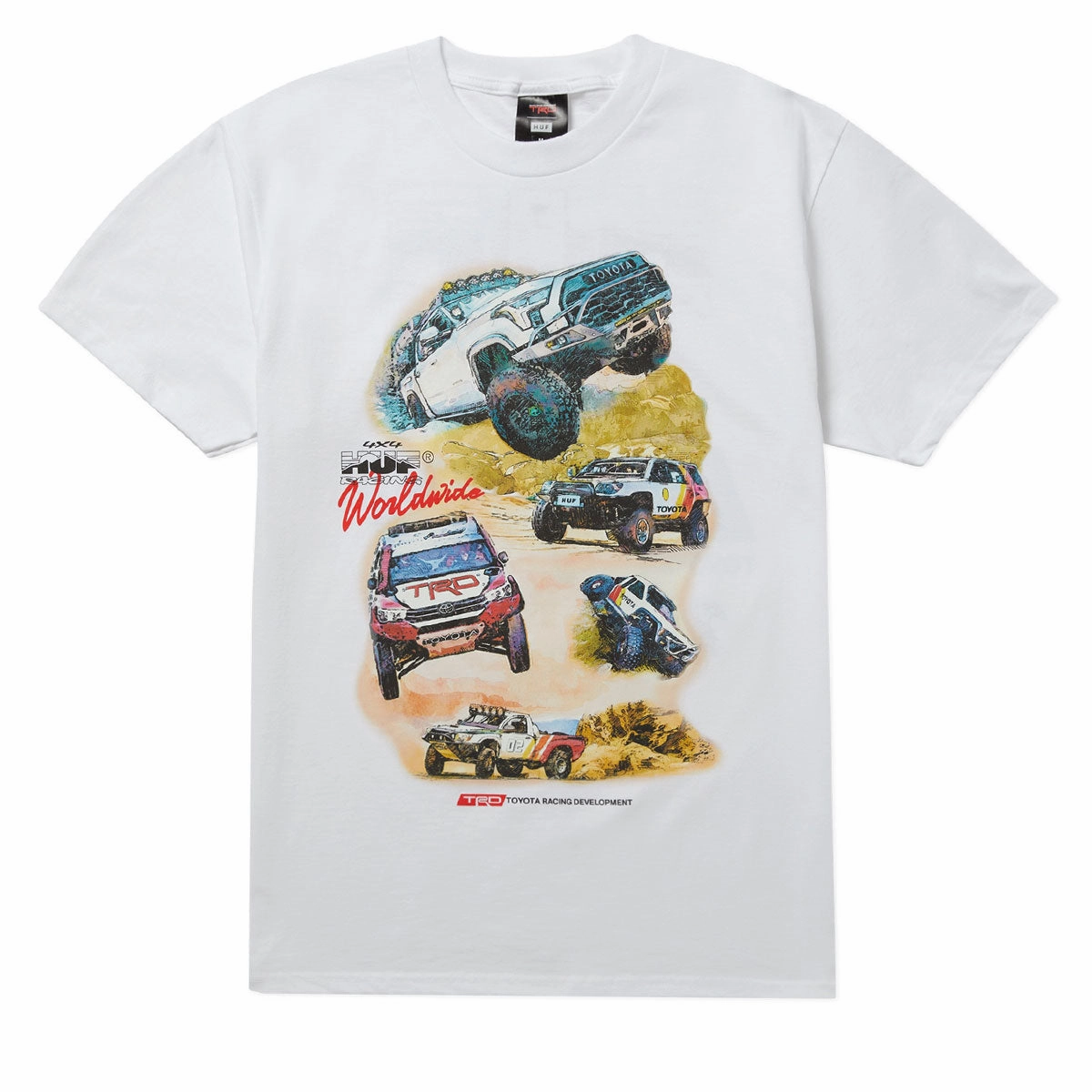 Hats Huf x Toyota Valley Trails T-Shirt - White Conditioner