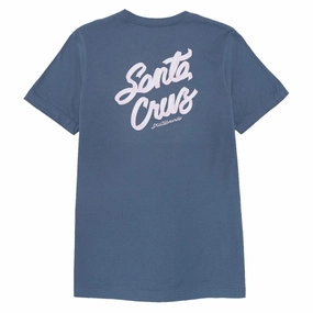 Health & Fitness Santa Cruz Womens Ribbon Script Relaxed T-Shirt - Slate Hospitality Supplies