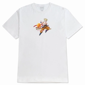 Health Foods Primitive x Dragon Ball Z Comeback T-Shirt - White Janitorial Supplies