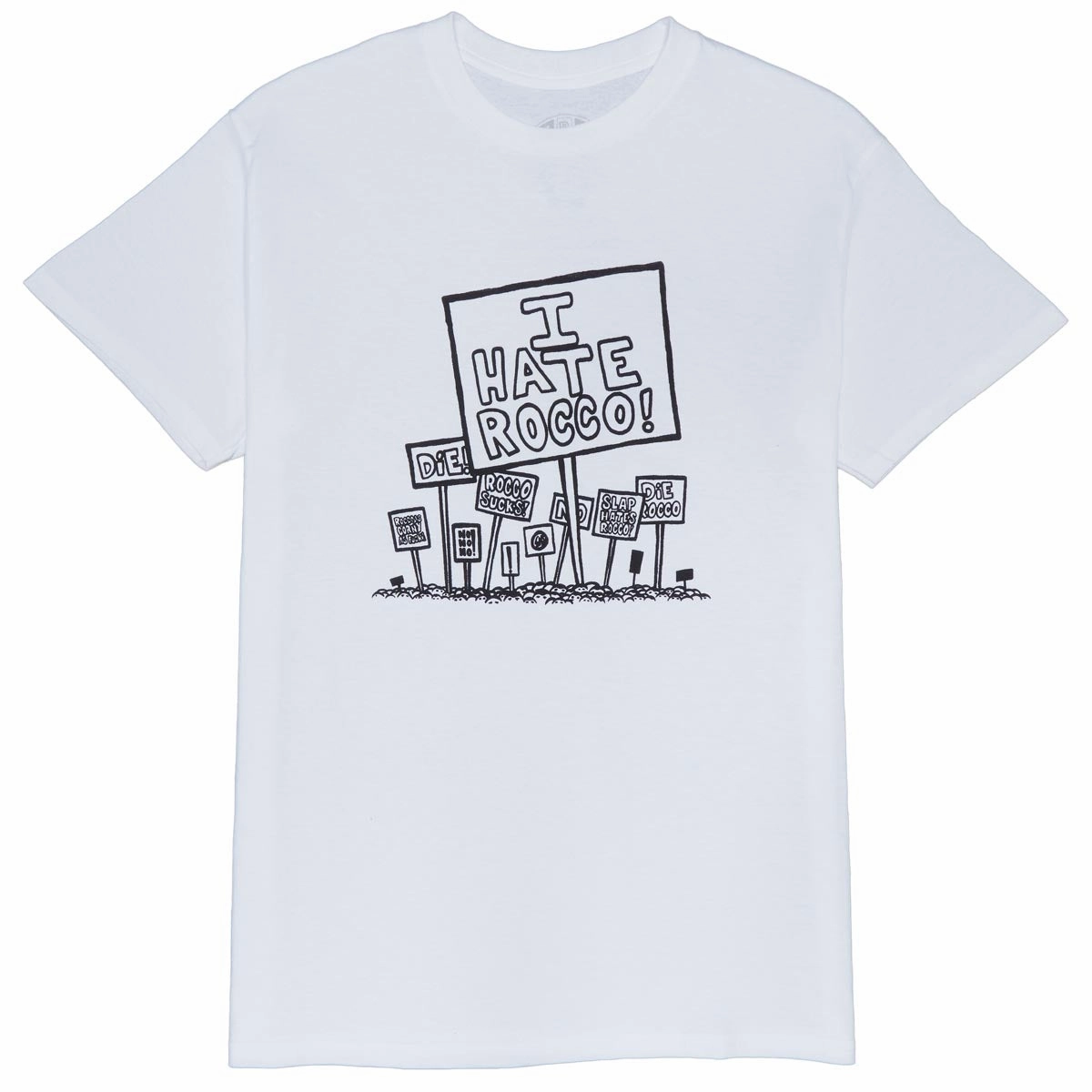 Heritage I Hate Rocco T-Shirt - White Shampoo Puzzles