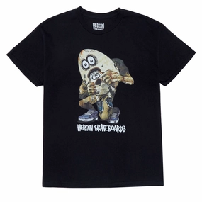 Heroin Egg Eater T-Shirt - Black Stylish Outfits Stationery
