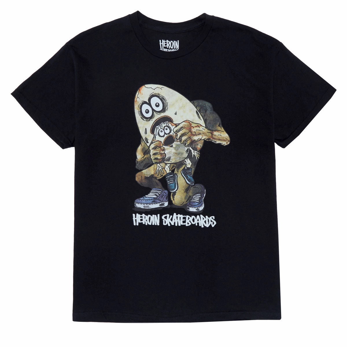 Heroin Egg Eater T-Shirt - Black Stylish Outfits Stationery