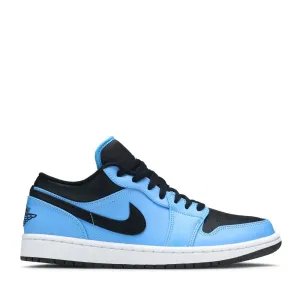 NIKE AIR JORDAN1 LOW UNIVERSITY BLUE BLACK (NEW) - Casual Vibe City Run