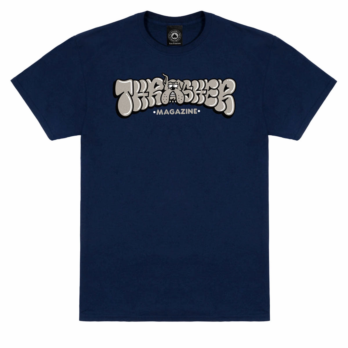 High-Quality Clothing Thrasher Bully T-Shirt - Navy Collectible Cards