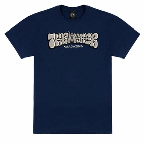 High-Quality Clothing Thrasher Bully T-Shirt - Navy Collectible Cards