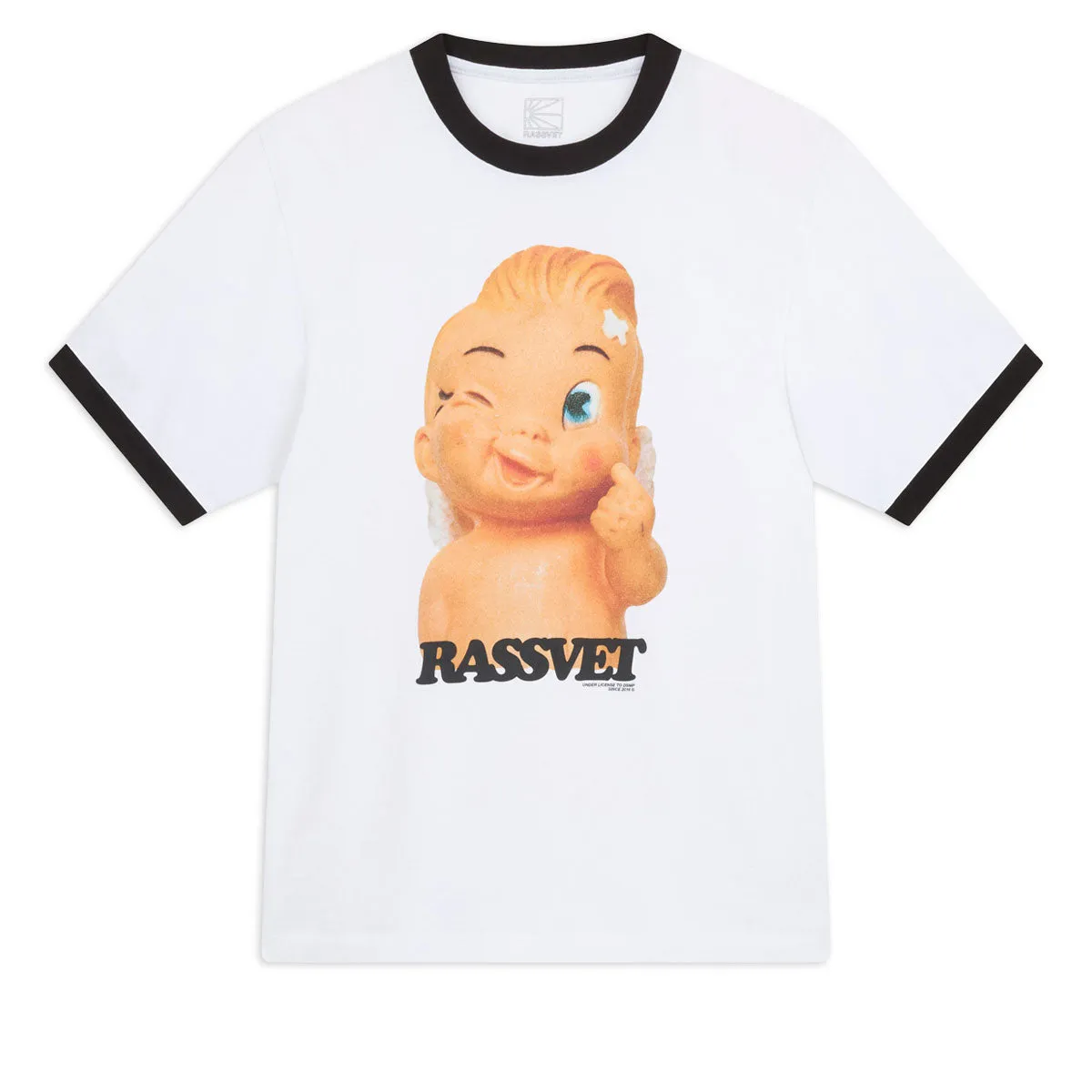 Hockey Cards Rassvet Merci Ringer Knit T-Shirt - White Hoodies