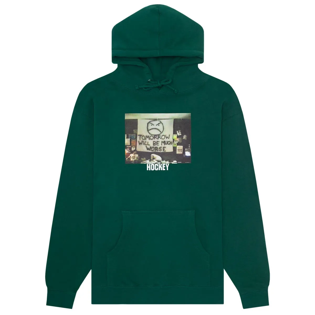 Hockey Much Worse Hoodie - Forest Green Customizable Movies