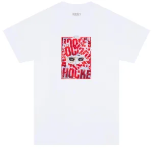 Hockey War All Over T-Shirt - White Makeup Removers Music