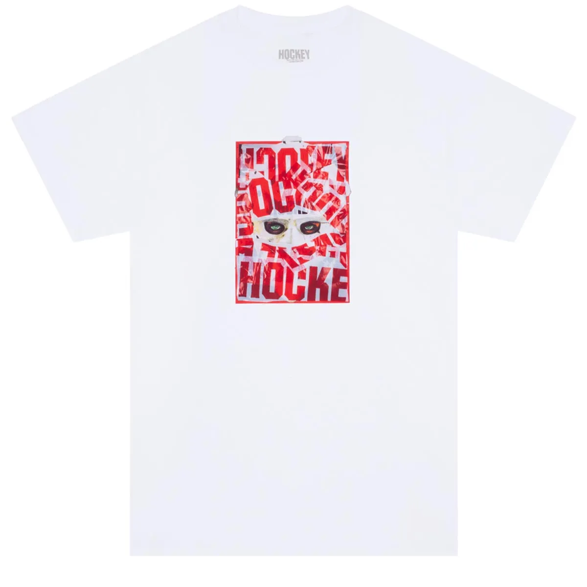 Hockey War All Over T-Shirt - White Makeup Removers Music