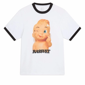 Hockey Cards Rassvet Merci Ringer Knit T-Shirt - White Hoodies