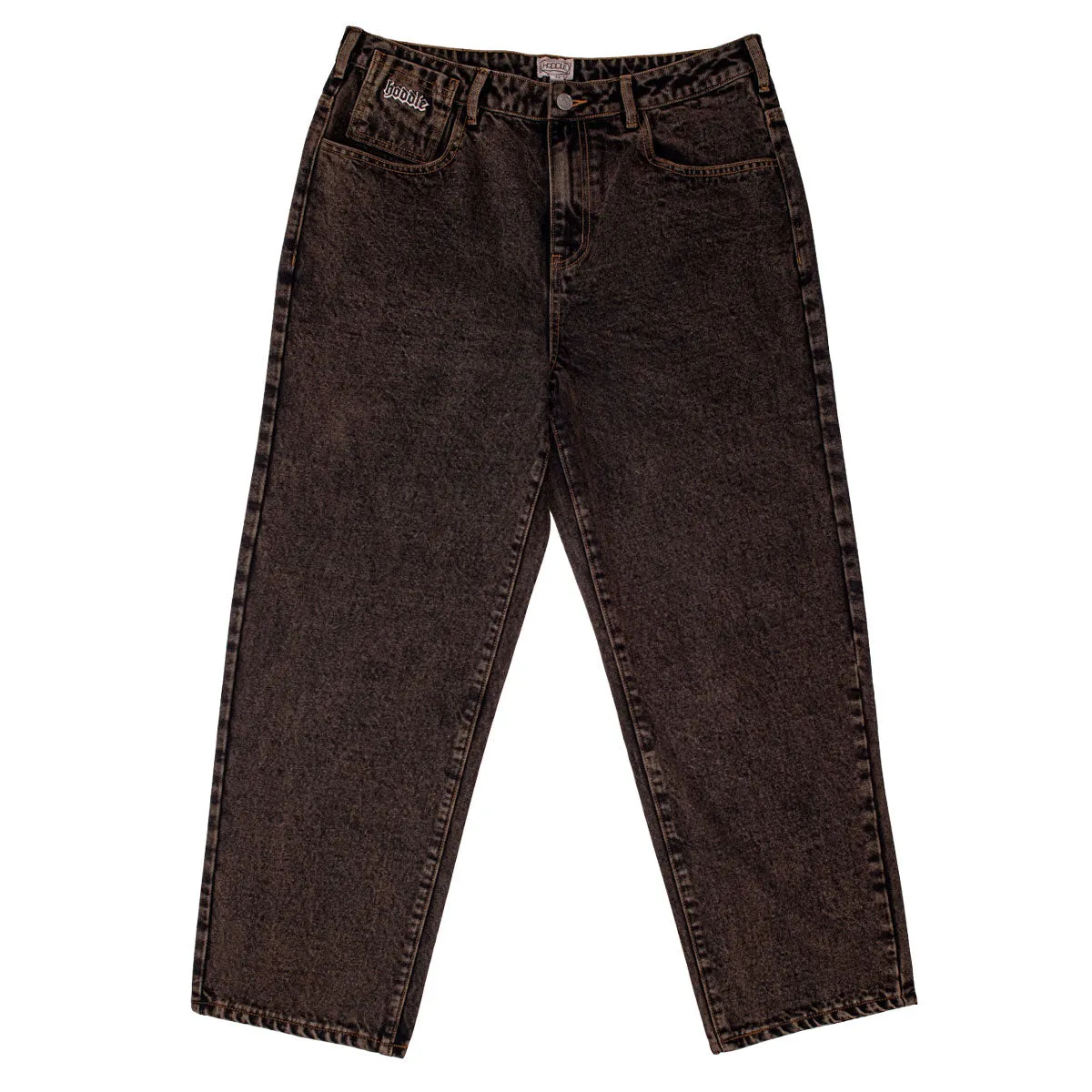 Hoddle Ranger Jeans - Brown Acid Wash Pet Accessories Shipping Supplies