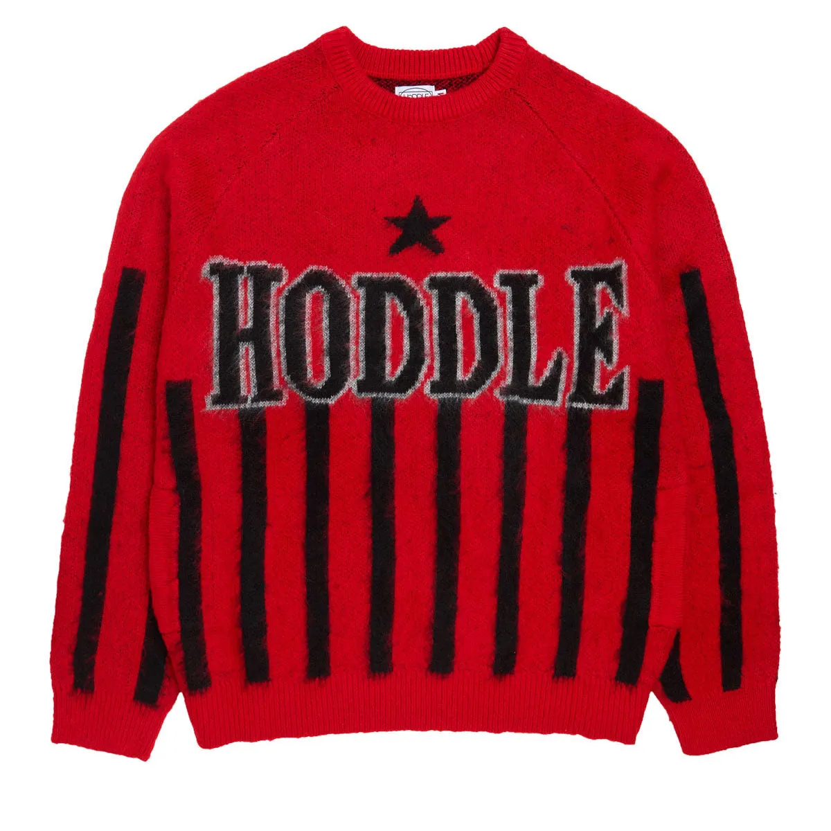 Hoddle Star Above Mohair Sweater - Red Sustainable Fashion Skincare