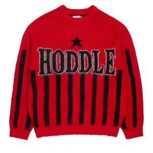 Hoddle Star Above Mohair Sweater - Red Sustainable Fashion Skincare