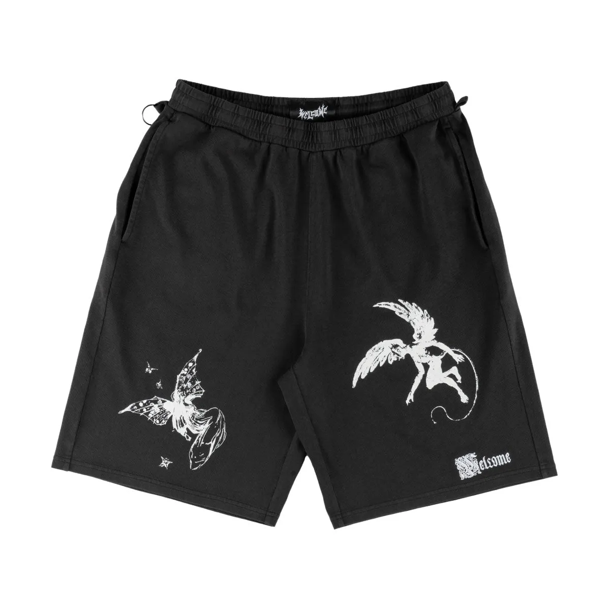 Hoodies Welcome Dual Enzyme-Wash Shorts - Vintage Black Pool Cleaners