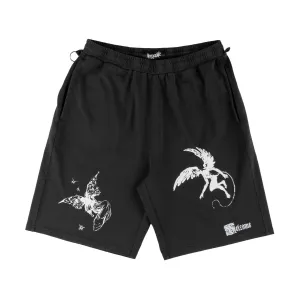 Hoodies Welcome Dual Enzyme-Wash Shorts - Vintage Black Pool Cleaners