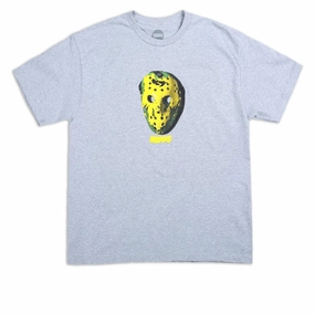 Hopps Battle Mask T-Shirt - Heather Grey Yu-Gi-Oh! Football Cards
