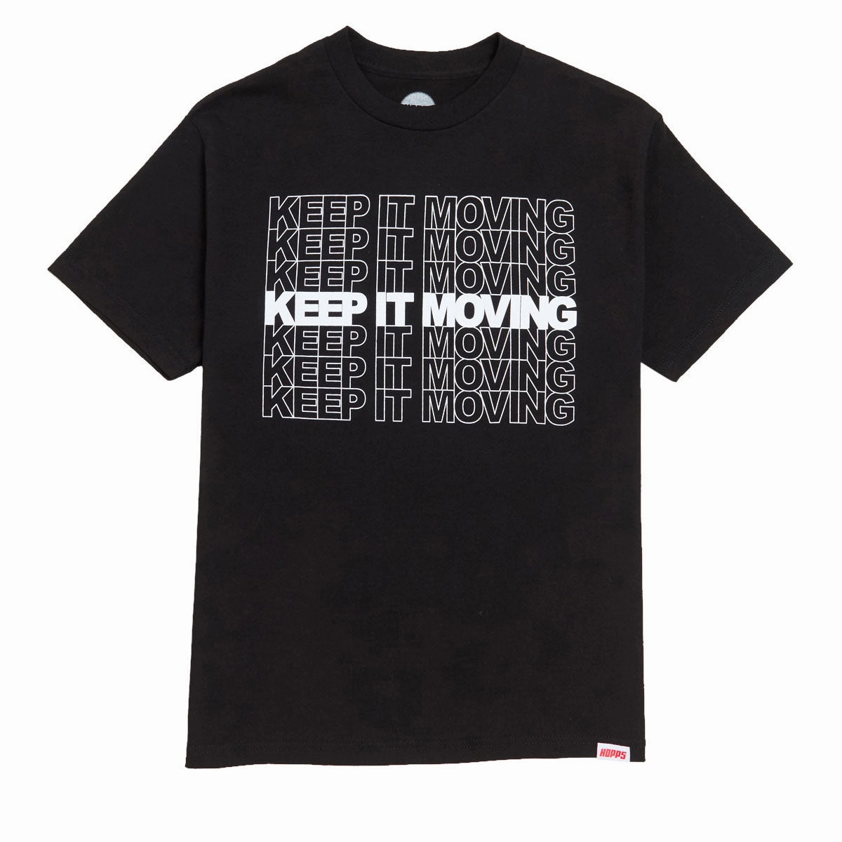 Hopps Keep It Moving T-Shirt - Black Beachwear Activewear