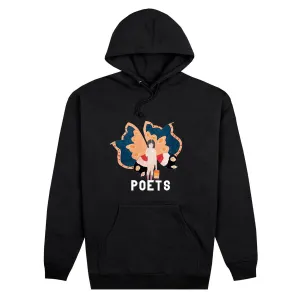 Hospitality Supplies Poets Butterfly Girl Dtg Champion Hoodie - Black Cameras