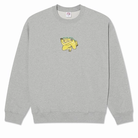Hot Tubs Polar Dave Shy Bow Sweatshirt - Heather Grey Workwear