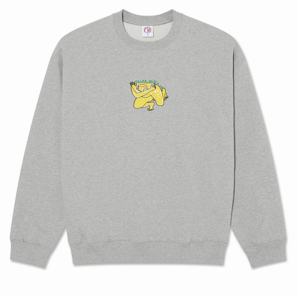 Hot Tubs Polar Dave Shy Bow Sweatshirt - Heather Grey Workwear