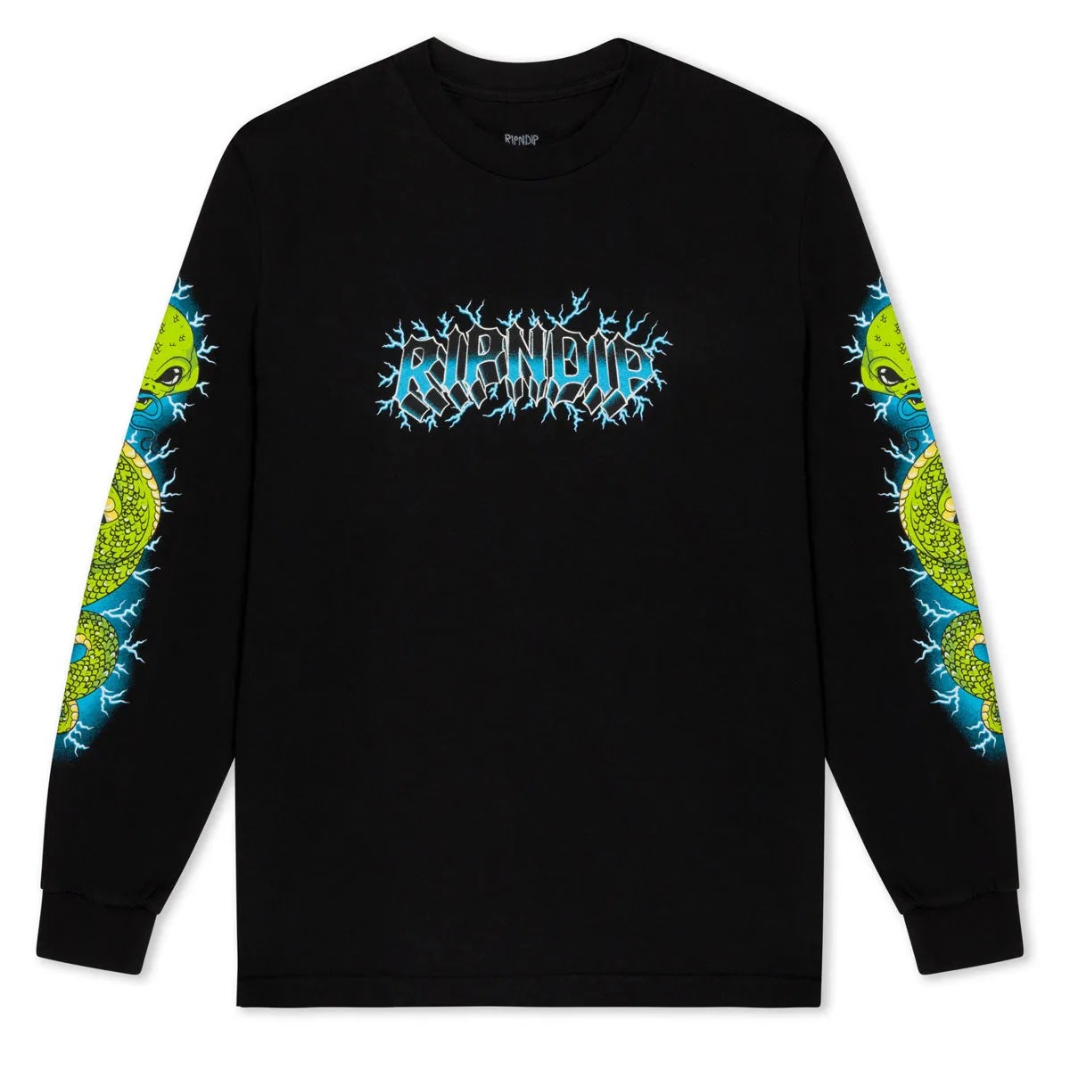 Hotel Amenities RIPNDIP Skull And Bones Long Sleeve T-Shirt - Black Spandex Stretch