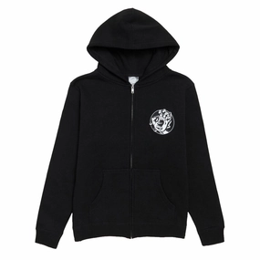 Hotel Amenities Santa Cruz Youth Hand Dot Zip Up Hoodie - Black Paper Products