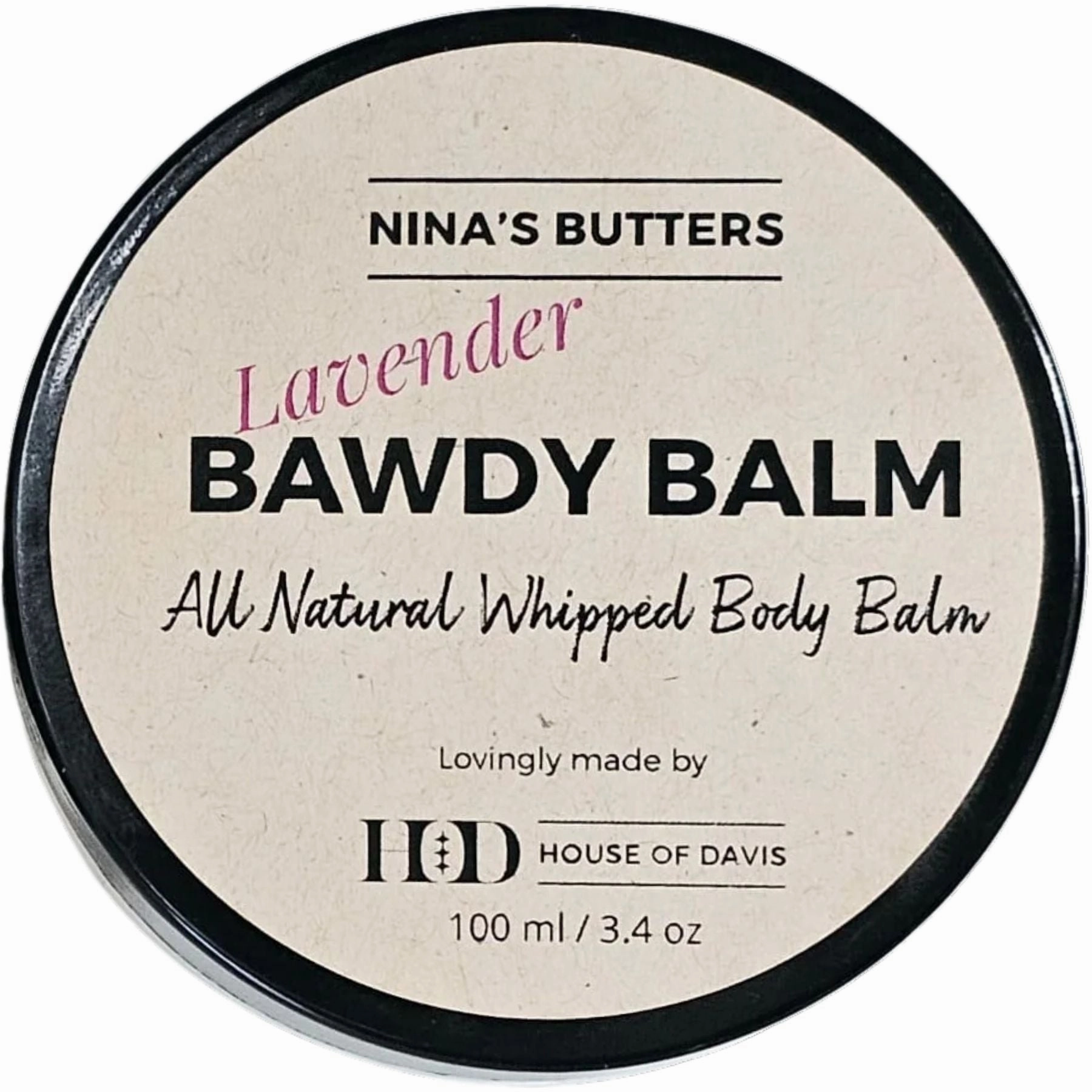 House of Davis Lavender Whipped Body Balm 100ml