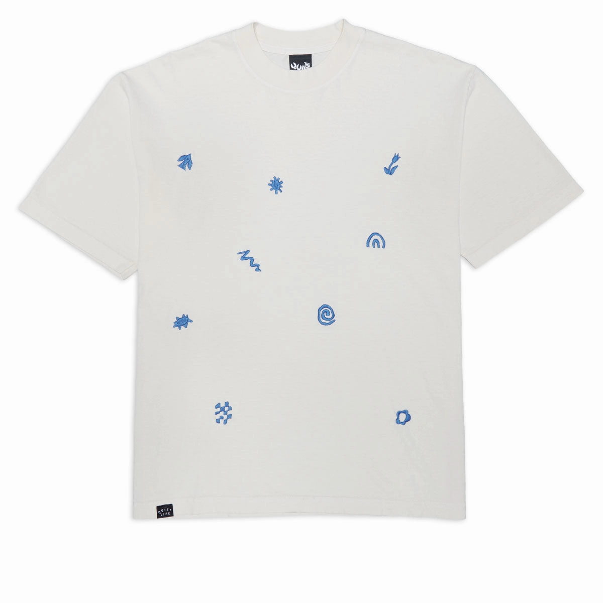 Household Cleaning The Quiet Life x YAWN Embroidered T-Shirt - Cream Denim Basics