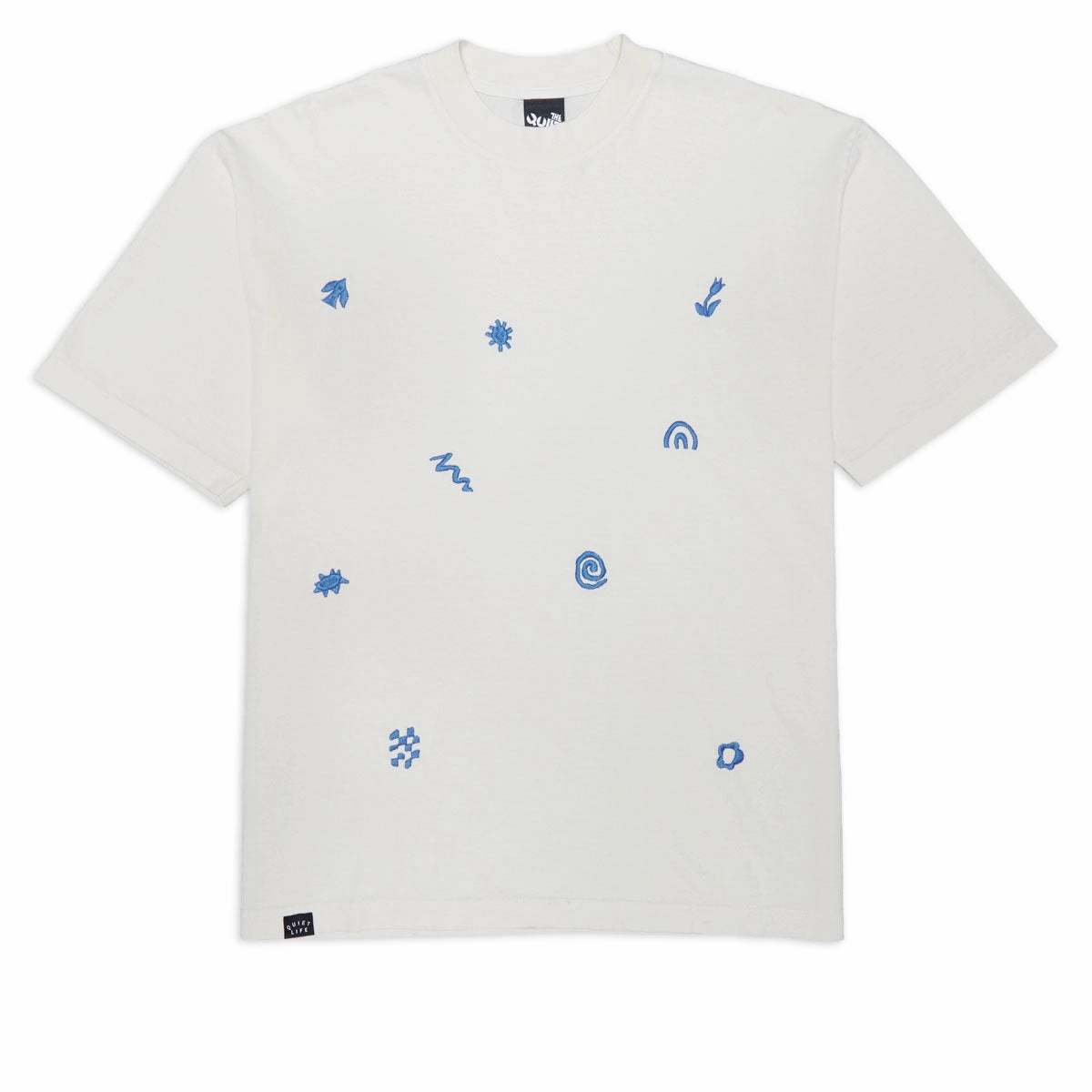 Household Cleaning The Quiet Life x YAWN Embroidered T-Shirt - Cream Denim Basics