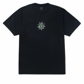 HUF Apollo Washed T-Shirt - Washed Black Sports Apparel Hockey Cards