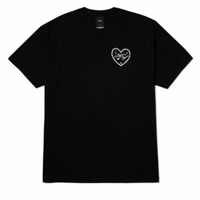 HUF Be Mine T-Shirt - Black Clothing Essentials Baby Clothes