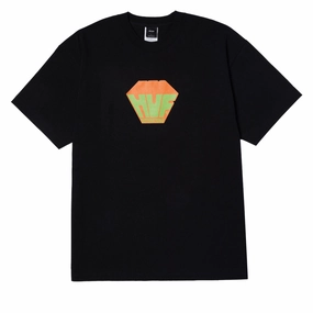 HUF Big Block T-Shirt - Black Caps Decorations