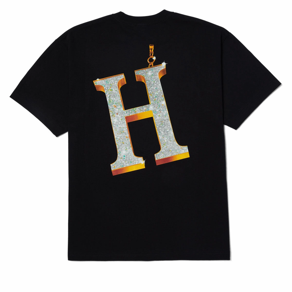 HUF Big H T-Shirt - Black High-Quality Clothing Video Games