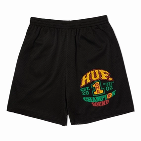 HUF Champion Sound Mesh Shorts - Black Lawn Mowers Lawn Mowers