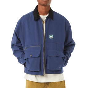 HUF Chilton Chore Jacket - Navy Music Artists Streetwear