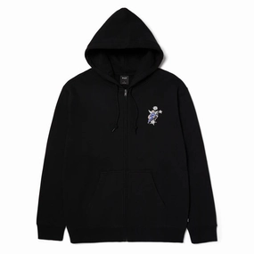 HUF Cupid Full Zip Hoodie - Black Memorabilia Wholesale