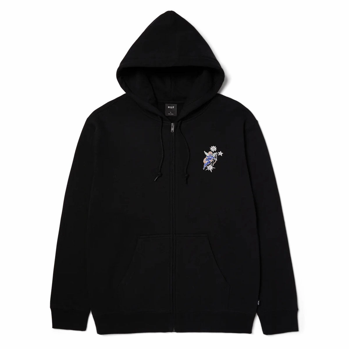 HUF Cupid Full Zip Hoodie - Black Memorabilia Wholesale